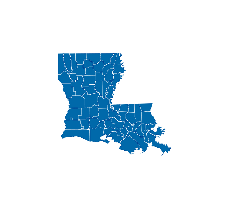 Map of Louisiana